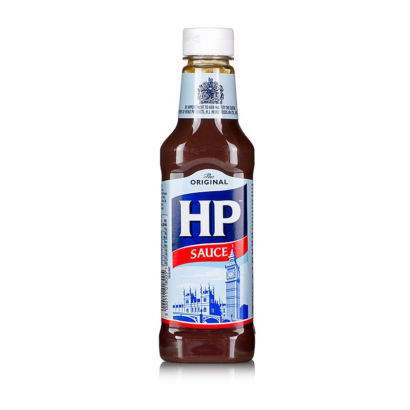 HP Sauce The Original, salca klasike, Nr.1 nga Anglia, shishe shtrydhese - 454 g - Shishe PE