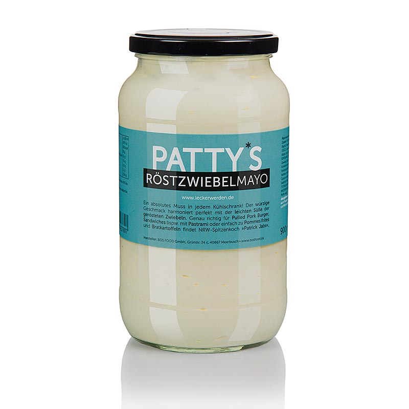 Mayonesa de cebolla frita de Patty, creada por Patrick Jabs - 900ml - Vaso