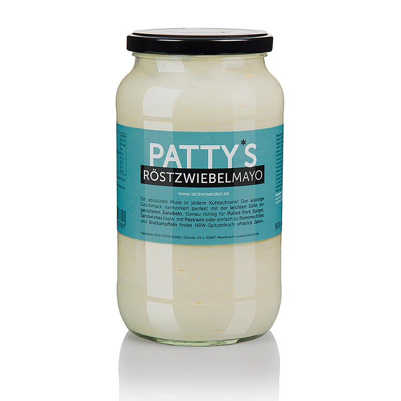 Mayonis Bawang Goreng Patty, dicipta oleh Patrick Jabs - 900ml - kaca Mayonis Bawang Goreng Patty, dicipta oleh Patrick Jabs - 900ml - kaca