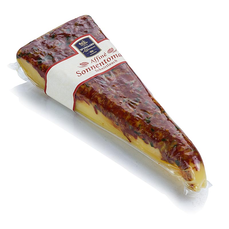 Wijngaard Affine, formaggio raffinato con pomodoro sole ed erba cipollina - 150 g - vuoto