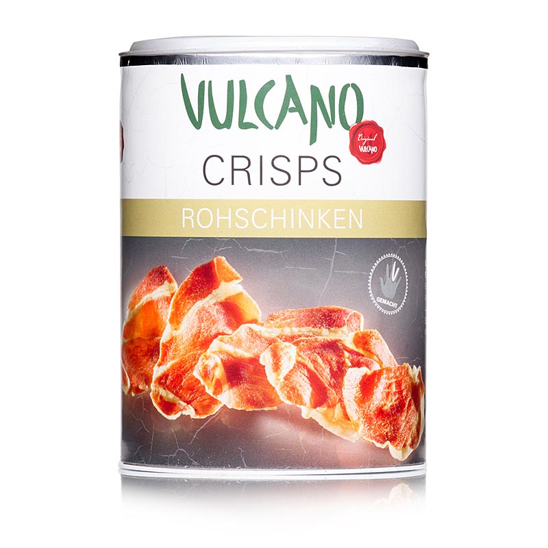 VULCANO Crisps, ra skinkechips - 35 g - Pe kan