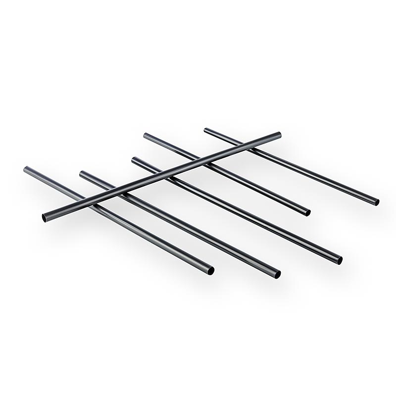 Cocktail Trinkhalme Jumbo, schwarz, Ø 8mm, 25cm lang - 500 St - Beutel Cocktail Trinkhalme Jumbo, schwarz, Ø 8mm, 25cm lang - 500 St - Beutel