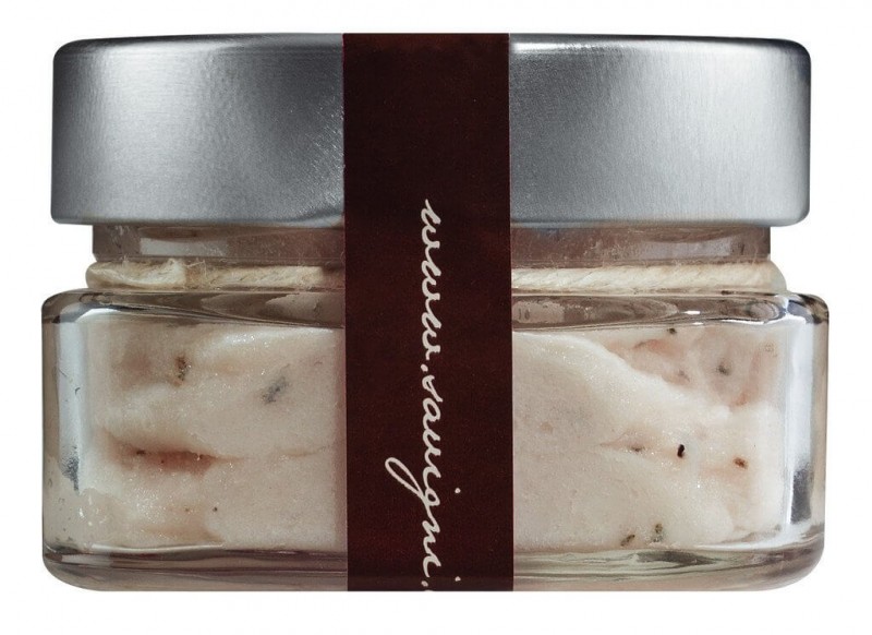Lardokrem fra Cinta Senese, oekologisk, Crema di Lardo di Cinta Senese, biologico, Savigni - 110 g - Glass
