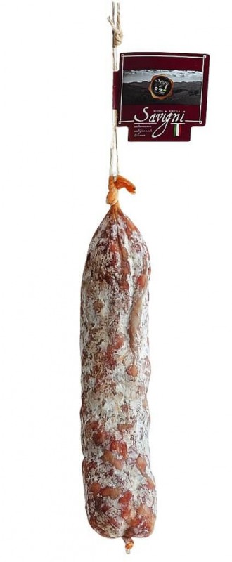 Salame di Prosciutto biologico, kinkkusalami, luomu, Savigni - noin 700 g - kg