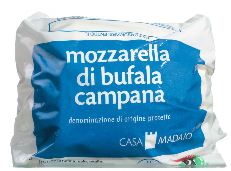 Mozzarella di bufala DOP, mozzarella kerbau, Casa Madaio - 8 x sekitar 250 gram - kg