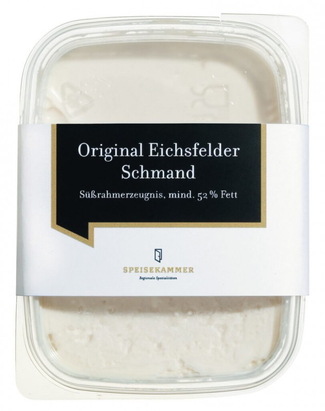 Producto de nata, minimo 52 % de grasa, crema agria original de Eichsfelder, despensa - 190g - Pedazo