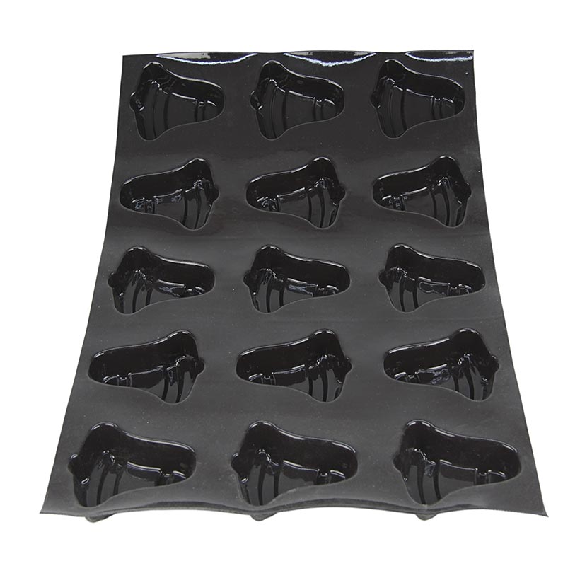 Flexipan Matte 60x40cm, 15 Glocken-Formen, 102x92mm, 29mm tief, No.1182 - 1 St - Lose Flexipan Matte 60x40cm, 15 Glocken-Formen, 102x92mm, 29mm tief, No.1182 - 1 St - Lose