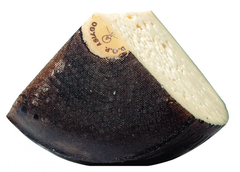 Asiago DOP, mezza forma, halvhard ost gjord pa komjolk, Castagna - ca 6 kg - kg