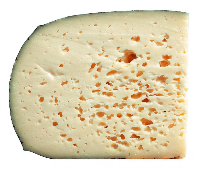 Asiago DOP, mezza forma, halvhard ost gjord pa komjolk, Castagna - ca 6 kg - kg
