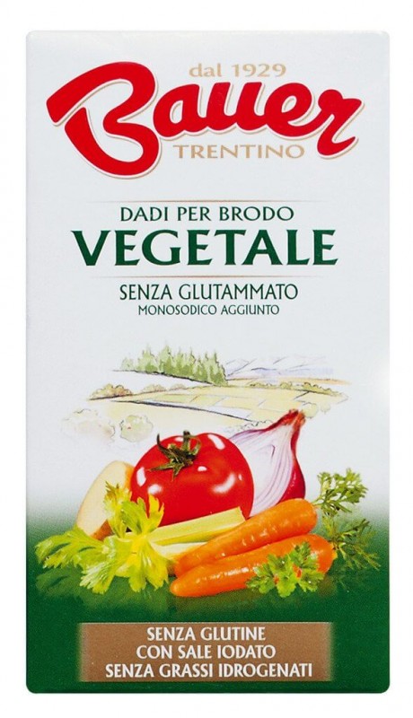 Dado Vegetale, kaldu kubus dengan garam beryodium, sayuran, petani - 6x10 gram - mengemas