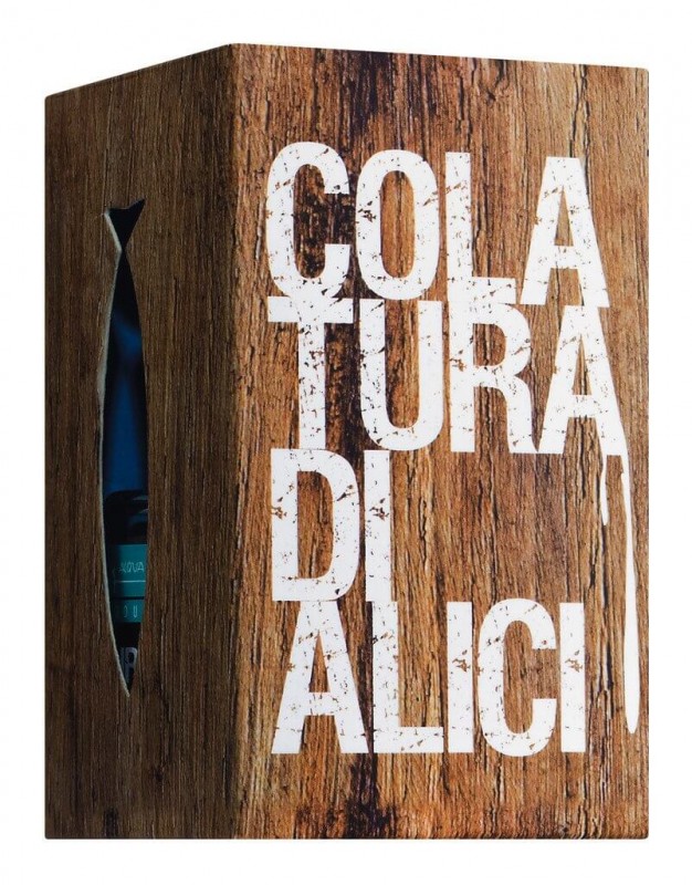 Colatura di Alici, bottiglia in astuccio, salsa di acciughe, bottiglia pipetta, acquapazza - 50 ml - Bottiglia