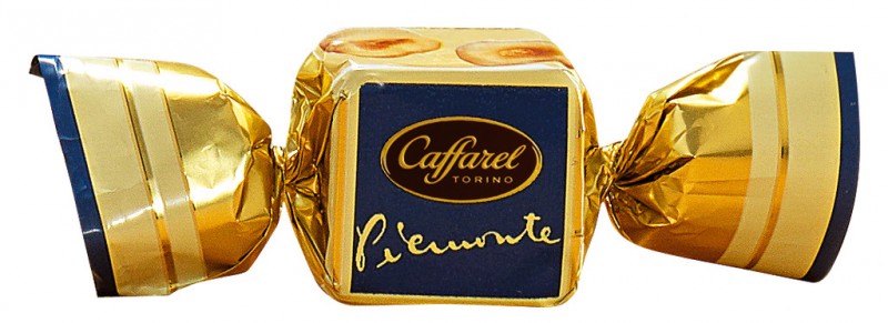 Crema Piemontese con nocciole, sfuso, Gianduia Piemontese, cubetti di cioccolato bianco, prodotti sfusi, Caffarel - 1.000 g - kg