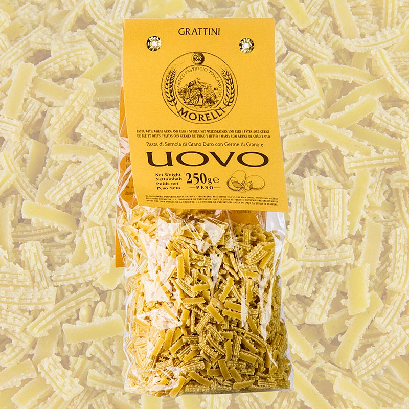 Morelli 1860 Grattini, mit Ei und Weizenkeimen - 250 g - Beutel Morelli 1860 Grattini, mit Ei und Weizenkeimen - 250 g - Beutel