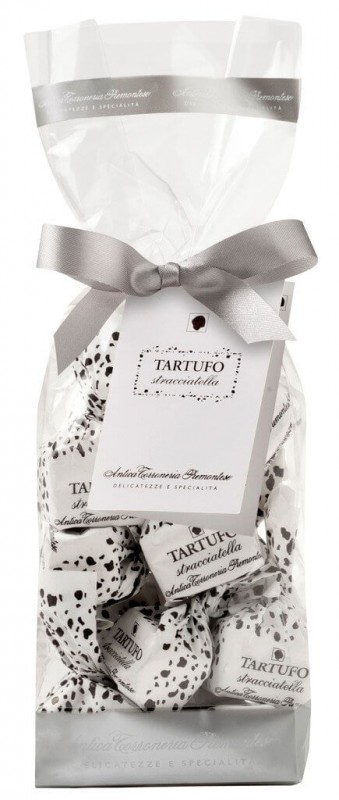 Tartufi dolci stracciatella, sacchetto, stracciatella al cioccolato e tartufo, borsa, Antica Torroneria Piemontese - 200 g - borsa