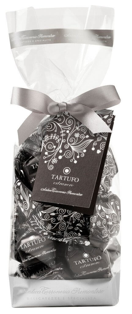 Tartufi dolci Extraneri, sacchetto, coklat truffle tambahan - gelap, beg, Antica Torroneria Piemontese - 200 g - beg Tartufi dolci Extraneri, sacchetto, coklat truffle tambahan - gelap, beg, Antica Torroneria Piemontese - 200 g - beg