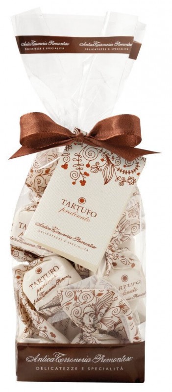 Tartufi dolci pralinati, sacchetto, sukkuladhitrufflur medh nuggatbitum, poki, Antica Torroneria Piemontese - 200 g - taska