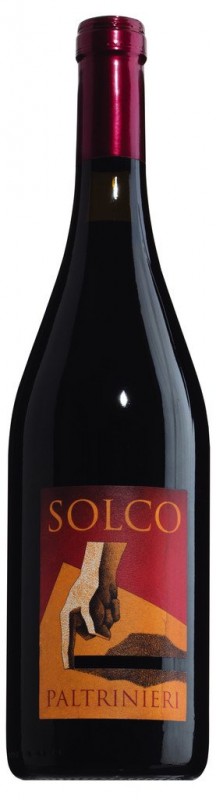 Lambrusco dell`Emilia IGT Solco, puolikuiva punakuohuviini, Cantina Paltrinieri - 0,75 l - Pullo