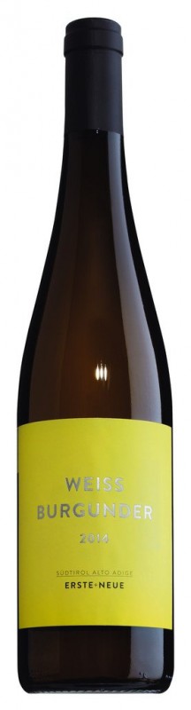 Pinot Blanc Classic DOC del Tirol del Sur, vino blanco, Erste + Neue - 0,75 litros - Botella