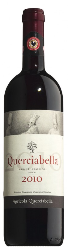 Chianti Classico DOCG Querciabella, oekologisk, roedvin, barrique, Agricola Querciabella - 0,75 l - Flaske