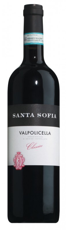 Valpolicella Classico DOC, punaviini, teras, Santa Sofia - 0,75 l - Pullo