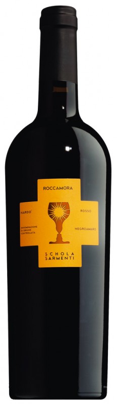 Negroamaro Nardo DOC Roccamora, vino rosso, Schola Sarmenti - 0,75 l - Bottiglia