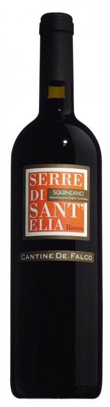 Squinzano DOC Serre di Sant`Elia, punaviini, barrique, Cantine De Falco - 0,75 l - Pullo