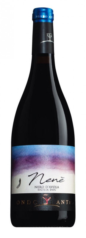 Nero d`Avola DOC, anggur merah, baja, fondo antico - 0,75 liter - Botol