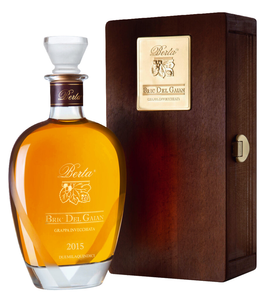 Bric del Gaian, Grappa di Moscato invecchiata, Grappa Riserva de Moscato - Orujo, Berta - 0,7 L - Ampolla