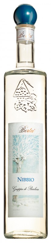 Nibbio, Grappa di Barbera, Grappa fra Barbera-druen, Berta - 0,7L - Flaske