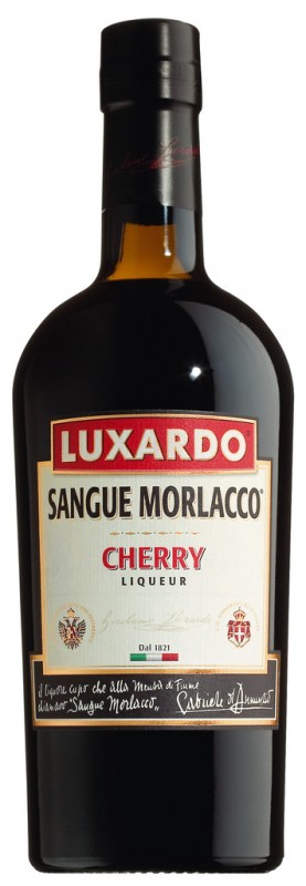 Brendi ceri 30%, Sangue Morlacco, Luxardo - 0,7L - Botol