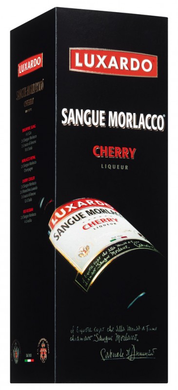 Aguardiente de cereza 30%, Sangue Morlacco, Luxardo - 0.7L - Botella