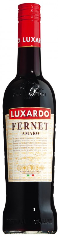 Licor de ervas picantes 40%, Fernet Luxardo, Luxardo - 0,7L - Garrafa