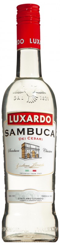 Licor de anis 38%, Sambuca dei Cesari, Luxardo - 0,7L - Garrafa