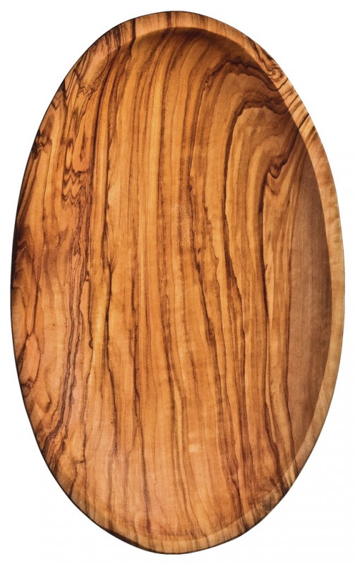 Mangkuk kayu zaitun, besar, Mangkuk kayu zaitun, besar, Olio Roi - lebih kurang 20 x 12 x 3 cm - sekeping