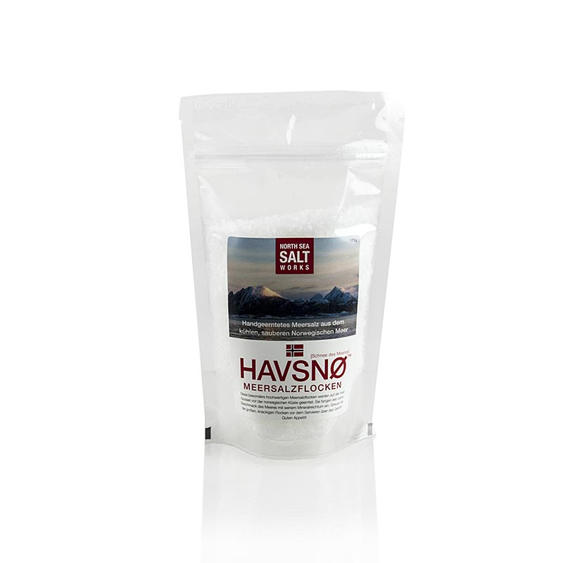 HAVSNO North Sea Salt Works, serpihan garam laut HAVSNØ, dari Norway - 175g - beg