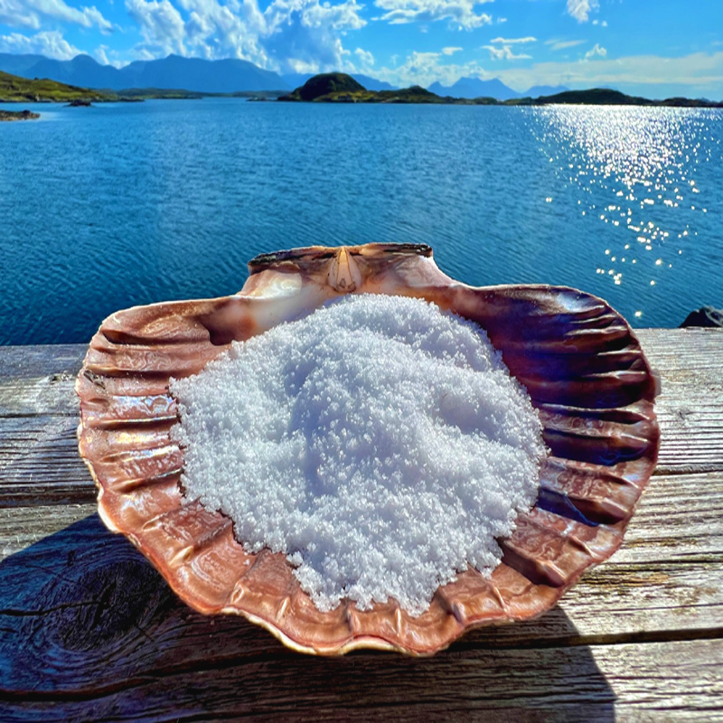 HAVSNO North Sea Salt Works, serpihan garam laut HAVSNØ, dari Norwegia - 175 gram - tas