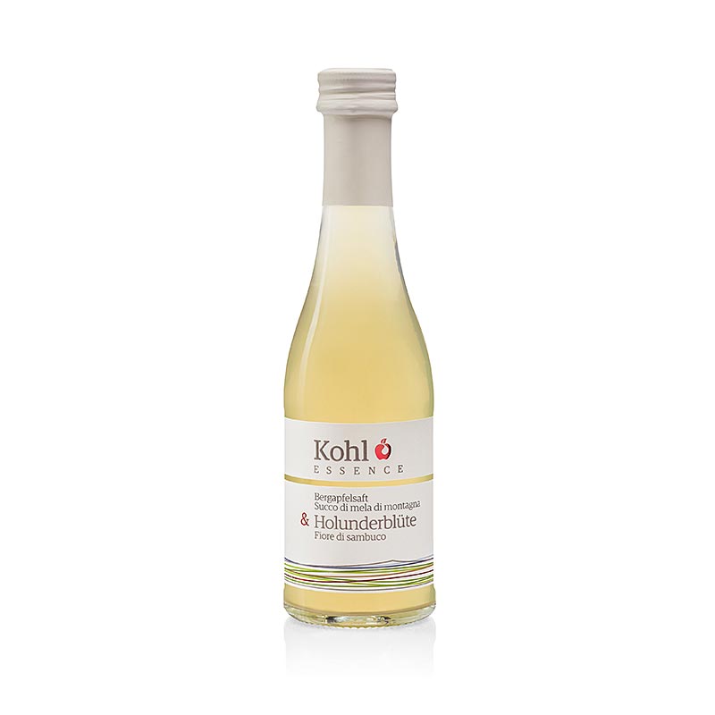 ESSENZA succo di mela di montagna + fiori di sambuco, cavolo cappuccio - 200 ml - Bottiglia