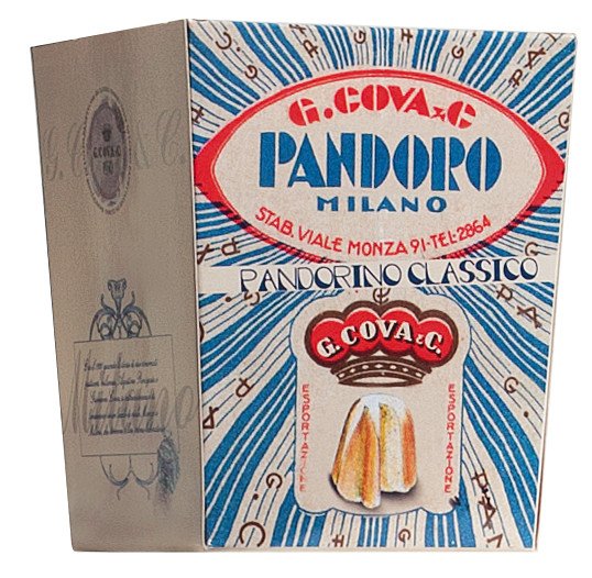 Pandoro pequeno, expositor, Pandoro Classico Mignon Display, Breramilano 1930 - 12x80g - mostrar