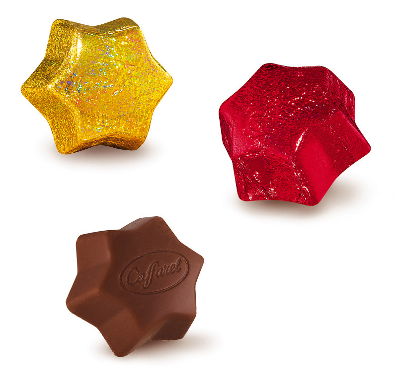 Stelline, sfuse, pralines estrella, solt, Caffarel - 1.000 g - kg