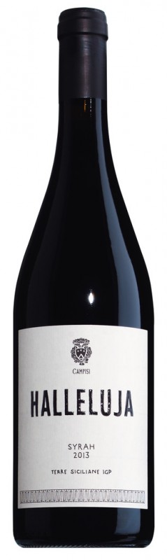 Aleluia - Syrah, Terre Siciliane IGP, organico, vinho tinto, Vini Campisi - 0,75 litros - Garrafa