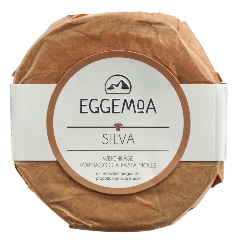 Silva - raudhur smjorostur, mjukur ostur ur hrari kuamjolk, Eggemairhof Steiner, EGGEMOA - ca 300 g - kg