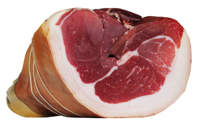 Jamon de Parma DOP deshuesado con corteza, Prosciutto di Parma DOP 30 meses, Devodier - aproximadamente 7,5 kg - kg