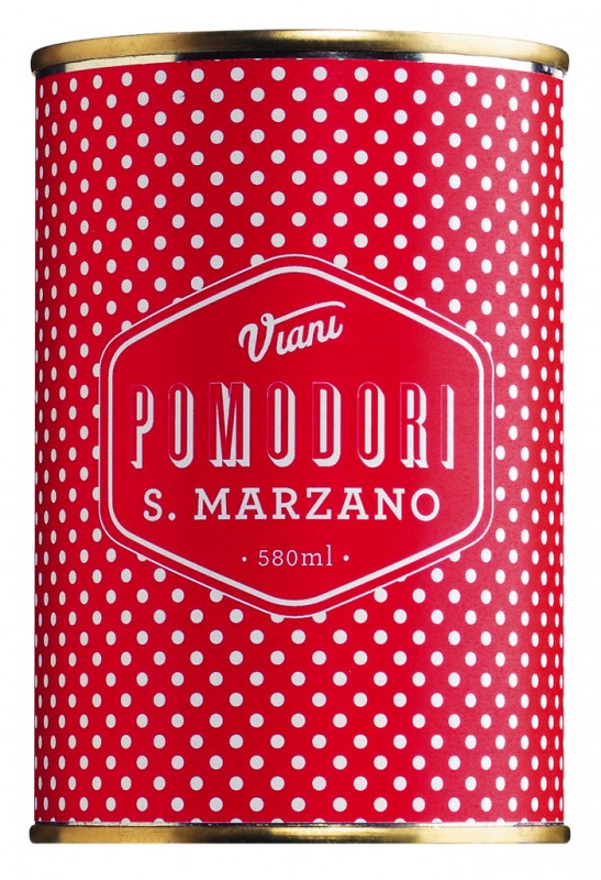 Pomodori pelati di San Marzano Retro, Pomodori San Marzano interi e pelati, Il pomodoro piu buono - 400 g - Pezzo
