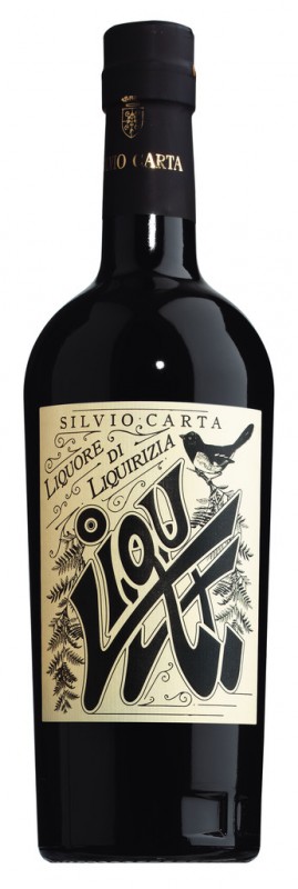 Licor de alcacuz, Liquore di Liquirizia, Silvio Carta - 0,7L - Garrafa