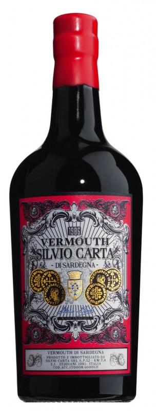 Apsintus, Vermouth, Silvio Carta - 0,75 liter - Botol