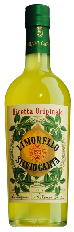 Limonello Ricetta Originale, minuman keras lemon, Silvio Carta - 0,7L - Botol