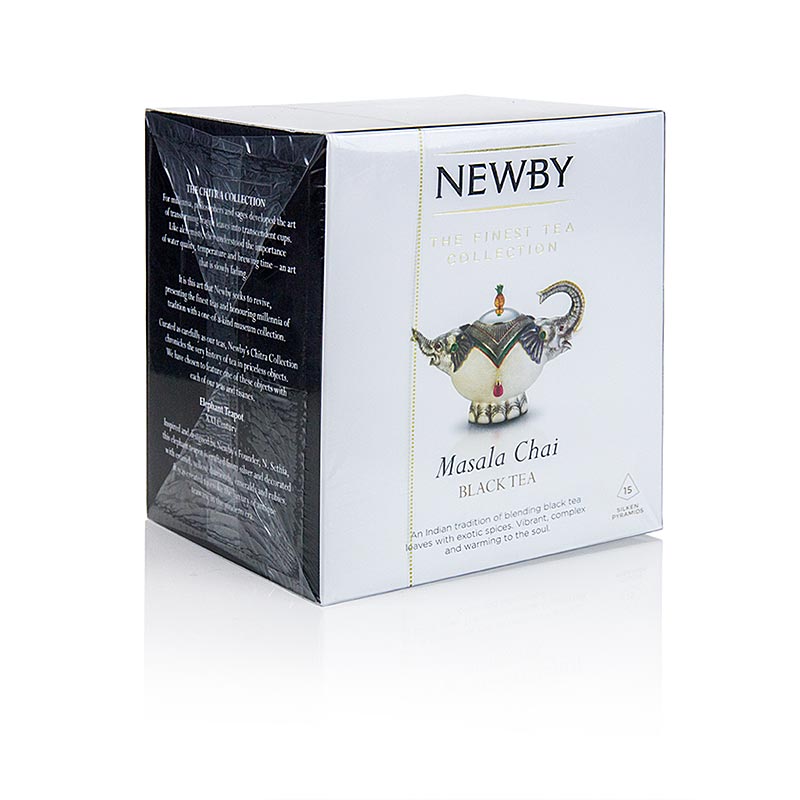 Teh Newby Masala Chai, teh hitam - 37,5g, 15 buah - Kardus