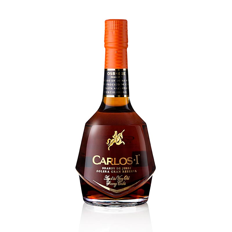 Brandy - Carlos I (Primero), 40 tilavuusprosenttia, Espanja - 700 ml - Pullo