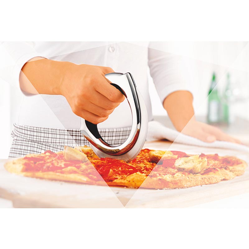 Rotella per pizza Rosle (tagliapasta), lunga 13,8 cm, Ø 14 cm - 1 pezzo - scatola