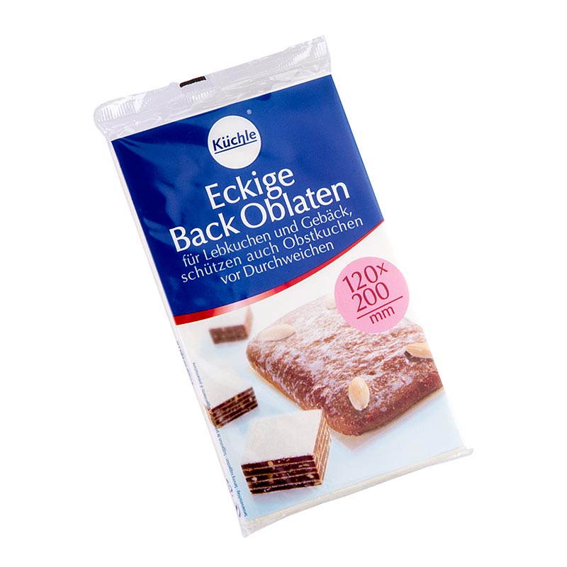 Back-Oblaten, eckig, 120 x 200 mm (10a) - 53 g, 10 St - Packung Back-Oblaten, eckig, 120 x 200 mm (10a) - 53 g, 10 St - Packung